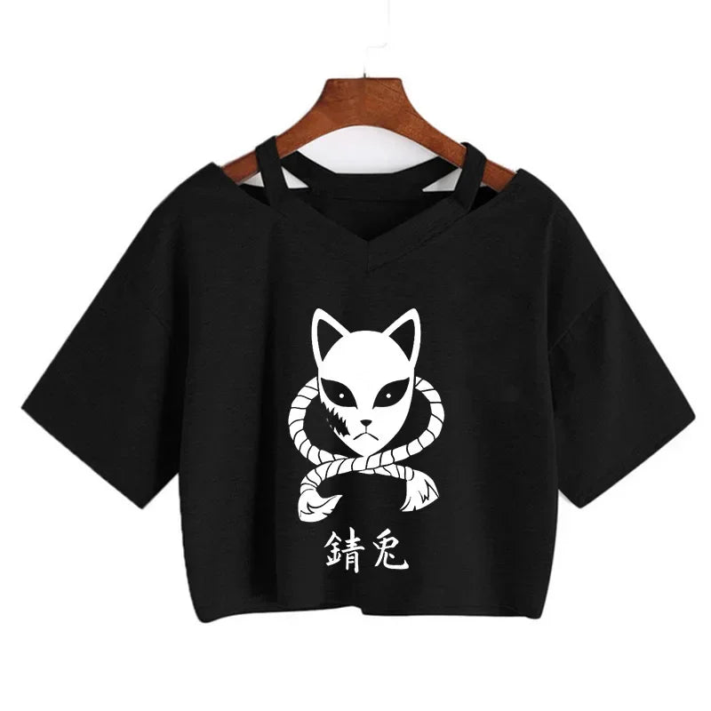 Demon Slayer Nezuko Women’s Anime Crop T-Shirt