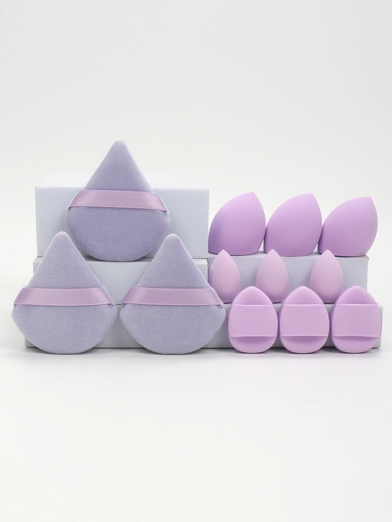 12PCS Makeup Sponge & Powder Puff Set