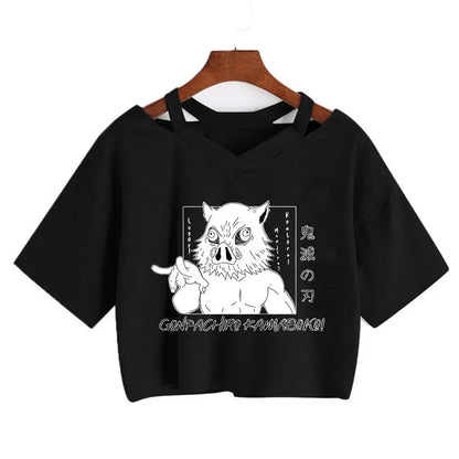 Demon Slayer Nezuko Women’s Anime Crop T-Shirt