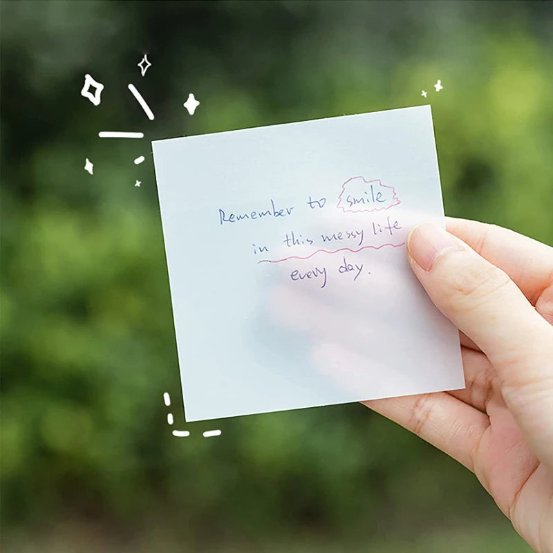Transparent Waterproof PET Sticky Notes